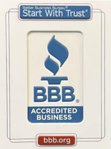 Bbb accredited fertility treatment logo on a white background.